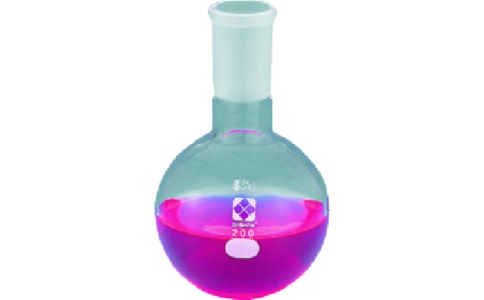 東京硝子器械（株）  371-13-02-04  ＴＧＫ　共通丸底フラスコ短形１００ｍＬ２４／４０