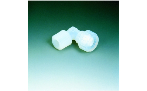 （株）フロンケミカル  NR1063-001  フロンケミカル　ＰＦＡメイル・エルボー（Ｆロックシール）　ＬＦＨ－６－Ｒ１／８