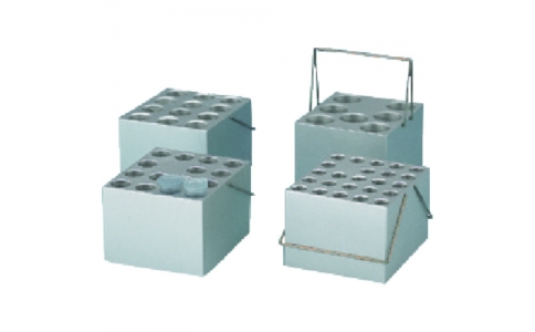 東京硝子器械（株）  692-62-76-06  ＴＧＫ　１７．５φ試験管７本用アルミブロック