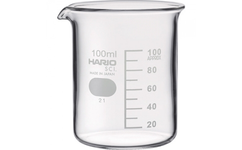 ハリオサイエンス（株）  B-100-SCI  ＨＡＲＩＯ　ビーカー　目安目盛付　１００ｍｌ