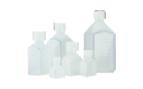 東京硝子器械（株）  656-22-03-11  ＴＧＫ　角型瓶　ＰＰＣＯ製　５００ｍＬ　１２入