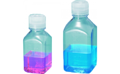 東京硝子器械（株）  602-21-11-46  ＴＧＫ　透明角びん　１Ｌ　ＰＣ製