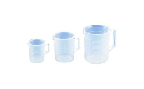 遠藤商事（株）  BBC05028  ＴＫＧ　ポリプロピレン手付ビーカー　１０２８　３００ｃｃ