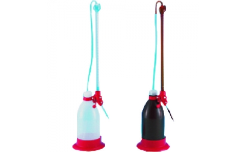 東京硝子器械（株）  981-11-51-13  ＴＧＫ　ハンドビュレット　茶ボトル付き　２５ｍＬ