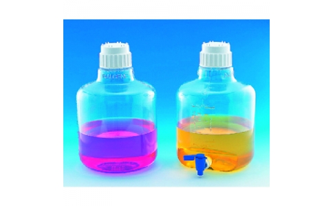 東京硝子器械（株）  602-21-46-16  ＴＧＫ　透明薬液びん　１０Ｌ　活栓付き　ＰＣ製