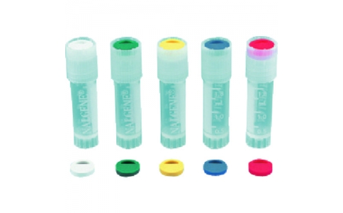 東京硝子器械（株）  602-21-50-08  ＴＧＫ　蓋用カラーコーダー　赤色　ＰＳ製　百個入