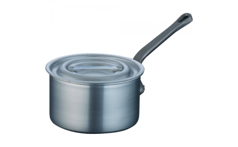 遠藤商事（株）  AKT8215  ＴＫＧ　片手深型鍋アルミニウム（アルマイト加工）　（目盛付）ＴＫＧ　１５ｃｍ