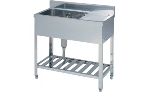 アズワン（株）  1-6634-02  ＡＳ　流し台（一槽水切付）ＦＡＳ　－Ｔ－１２４