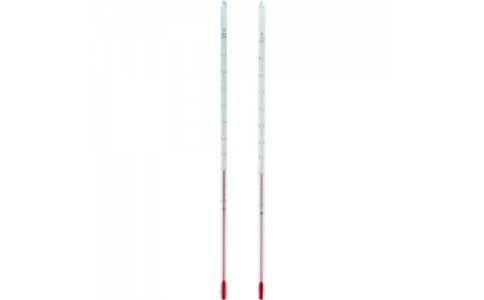 東京硝子器械（株）  801-53-06-15  ＴＧＫ　赤液棒状温度計　－２０－１０５℃　３００Ｌ