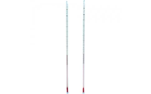 東京硝子器械（株）  801-53-06-40  ＴＧＫ　フッ素樹脂被覆温度計　赤液　０－１００℃