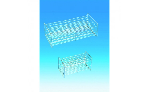 東京硝子器械（株）  360-51-23-04  ＴＧＫ　試験管立　ＳＳ　１５－３０　角穴１６．５ｍｍ　３×１０