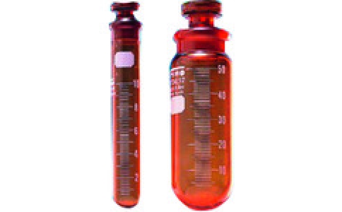 東京硝子器械（株）  121-04-71-35  ＴＧＫ　共通丸底沈澱管目付１００ｍＬ茶　１０本