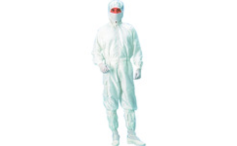 東京硝子器械（株）  878-25-01-51  ＴＧＫ　無塵衣　ＥＬ－７２１６－２Ｂ　続服　白　ＬＬ