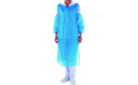 東京硝子器械（株）  509-87-04-28  ＴＧＫ　カラーエプロン　ロング　ＯＡ５０１Ｂ　青　２００枚