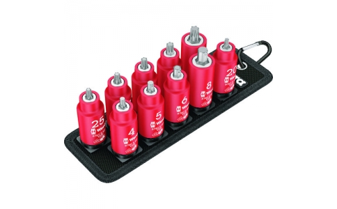 Ｗｅｒａ社  004930  Ｗｅｒａ　【長期欠品中】Ｂｅｌｔ　Ｂ　ホールディングファンション　ＶＤＥ絶縁ビットソケットベルトセット　１