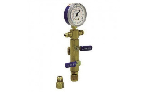 アサダ（株）  Y93860  アサダ　真空引用マニホールド　ゲージ＆ボールバルブ２ヶ付