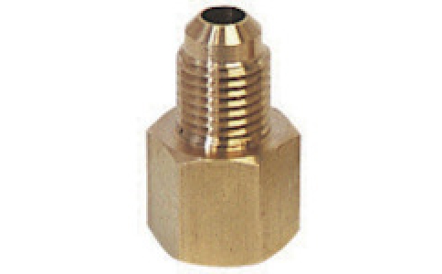 アサダ（株）  4991756126921  アサダ　カーエアコン用異径アダプタ　Ｍ１２メス×１／４”オス　レンチ締めタイプ