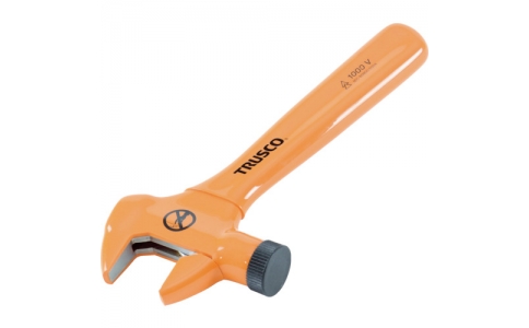 トラスコ中山（株）  TZMR-200F  ＴＲＵＳＣＯ　絶縁モンキーレンチ　２００ｍｍ