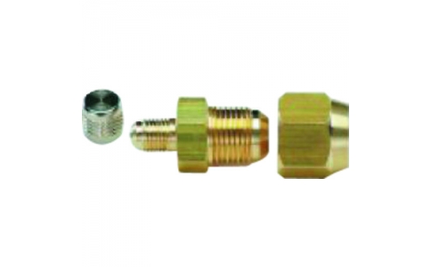 （株）イチネンＴＡＳＣＯ  TA241TA-2  タスコ　フレアユニオン（１／４″Ｆ側ムシ付）