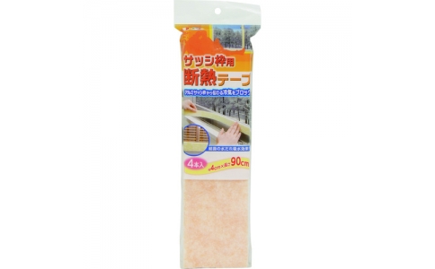 （株）アサヒペン  123886  アサヒペン　サッシ枠用断熱テープ　４Ｘ９０ＣＭ４本入り　ＳＤＫ－３オレンジ