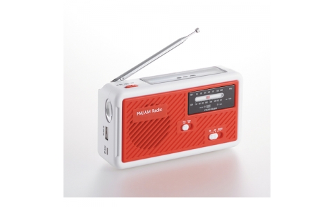 （株）グリーンクロス  6300031556  グリーンクロス　エレット　多機能スタミナラジオライト（レッド）