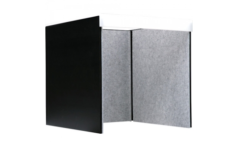 リス（株）  GTEC124  リス　リミュート　卓上吸音ボックス　ブラック