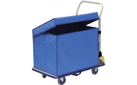 金沢車輛（株）  NHT-107D  金沢　小型スチール台車（屋外用収納ボックス付）