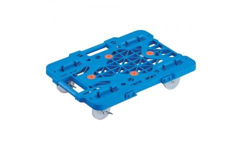 トラスコ中山（株）  MPK-500NS-B  ＴＲＵＳＣＯ　連結式ルートバン　メッシュタイプ　５１５Ｘ３８５　ナイロン車輪　自在側ストッパー付　青