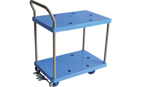 金沢車輛（株）  NP-104GS FB  金沢　小型静音樹脂２段台車　フットブレーキ付