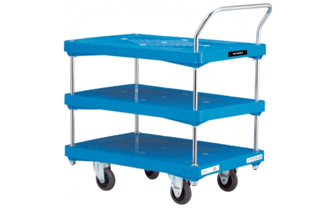 花岡車輛（株）  PA-BT3-AC  ダンディ　ダンディＰシリーズ　タイプＰＡ　３段テーブル片ハンドル式　抗ウイルスハンドル仕様　Ｗ９０５×Ｄ６０５