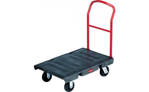 ニューウェルブランズ・ジャパン合同会社  440307  ラバーメイド　ヘビーデューティープラットフォームトラック　６１０×９１４×高さ２７０　ブラック