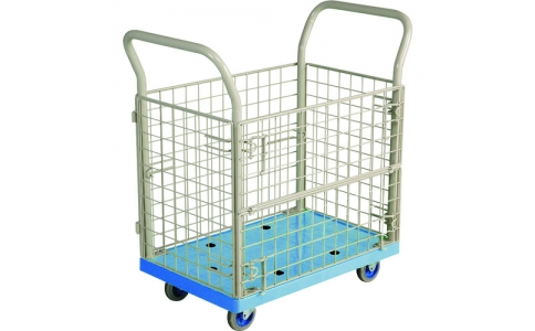 金沢車輛（株）  NP-107  金沢　小型樹脂台車　金網付