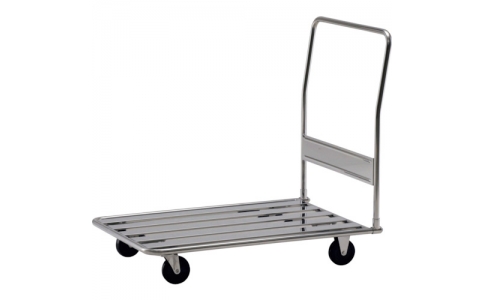 （株）テックサス  PL-S9060D  テックサス　オールステンレスパイプスノコ台車　９００Ｘ６００　ＳＵＳφ１００ゴム車