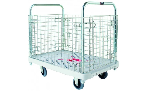 花岡車輛（株）  XA-BW  ダンディ　プラスチック台車　ダンディＸシリーズ　タイプＸＡ　カゴ台車　Ｗ９３５×Ｄ６０５