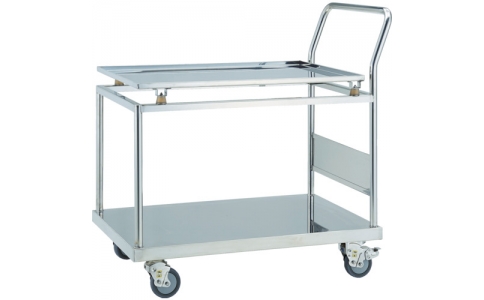 トラスコ中山（株）  SBSD-9060-T2  ＴＲＵＳＣＯ　【廃番】ＳＵＳ３０４　防振台車　９００Ｘ６００　２段