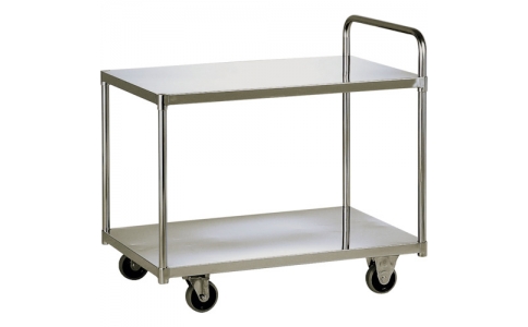 （株）テックサス  DN2-N7545D  テックサス　２段台車（フラットタイプ）　７５０Ｘ４５０　ＳＵＳφ１００ウレタン車