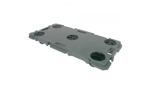 矢崎化工（株）  GN900GOMUSYA-DGR  ＹＡＺＡＫＩ　ＹＡＺＡＫＩ　連結型樹脂製平台車　”ミニポリトラー”　ダークグレー