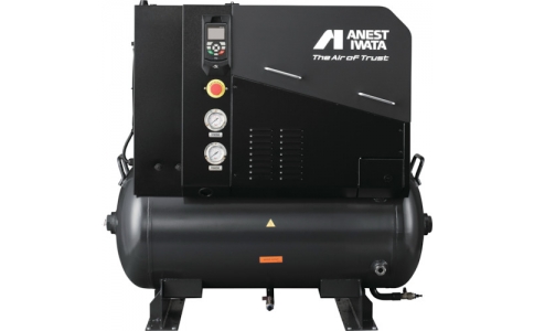 アネスト岩田(株)  LRST-1101  アネスト岩田 給油式スクリューコンプレッサ タンクマウント式 LRSTシリーズ