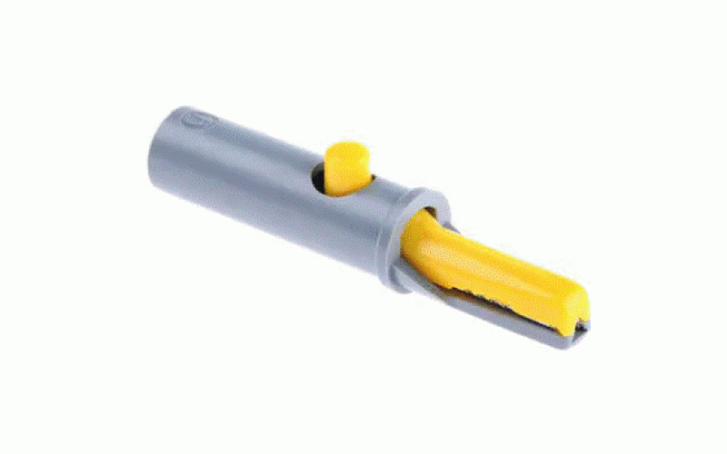 ヒルシュマン 930 126-103 わに口クリップ 6A 6mm， 黄