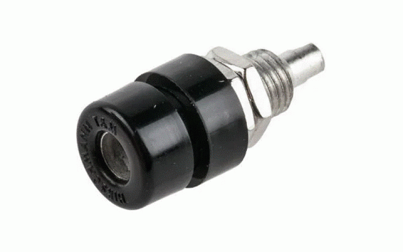 Hirschmann Test & Measurement バナナプラグ 真鍮 23.5mm 黒  品番930166100仕様