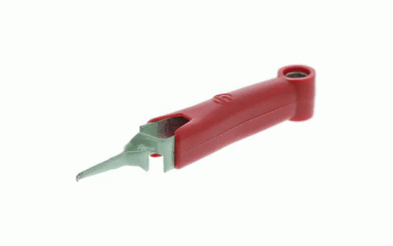 ヒルシュマン ミニテストクリップ， 赤  品番931272101仕様