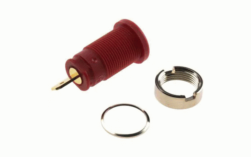 Hirschmann Test & Measurement バナナプラグ 真鍮 32mm 赤  品番972355101仕様