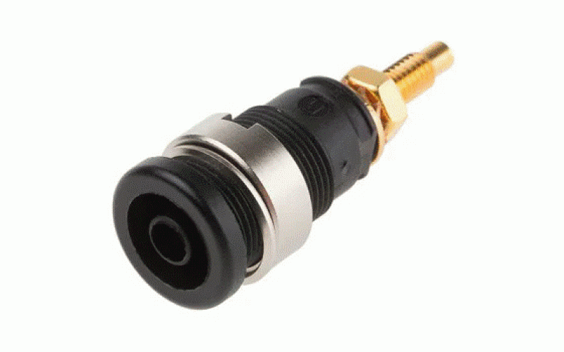 Hirschmann Test & Measurement バナナプラグ 真鍮 39mm 黒  品番972354100仕様