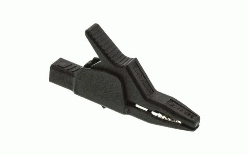 ヒルシュマン 972405100 わに口クリップ 32A 30mm， 黒  品番972405100仕様