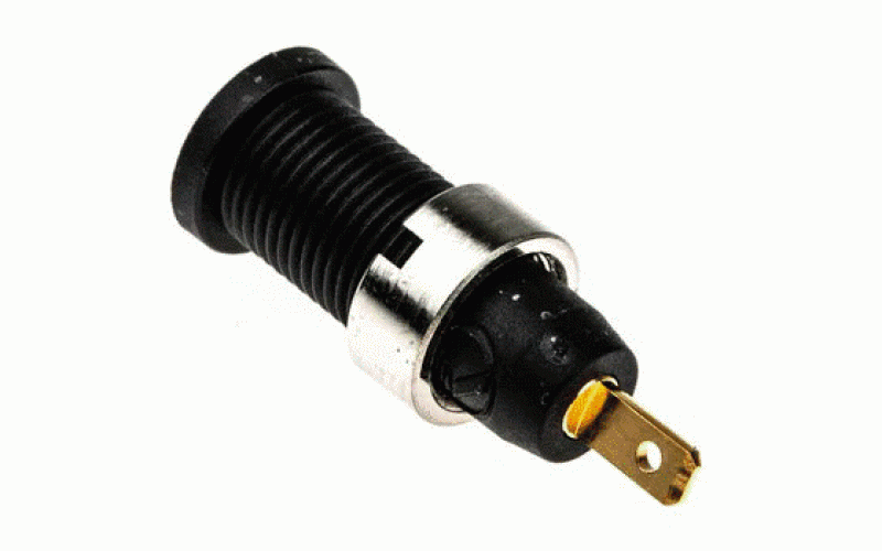 Hirschmann Test & Measurement バナナプラグ 真鍮 28mm 黒  品番975455700仕様