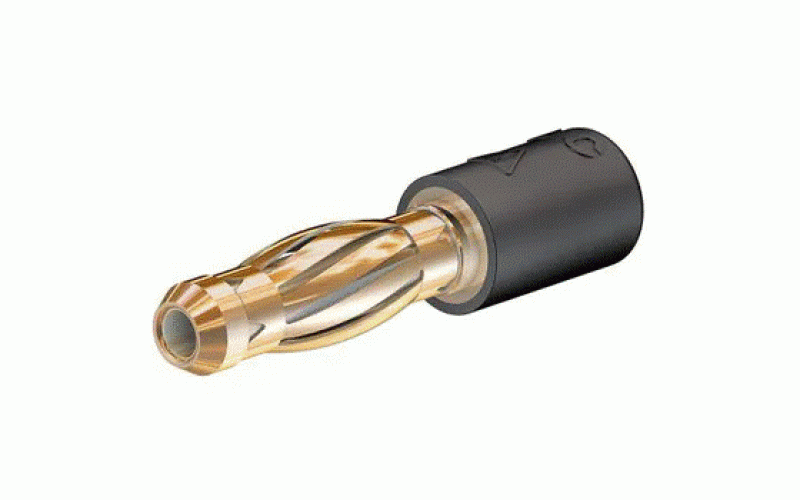 マルチコンタクト テストアダプタ， 4mm プラグ， 2mm ソケット， 黒 24.0106-21  品番24.0106-21仕様