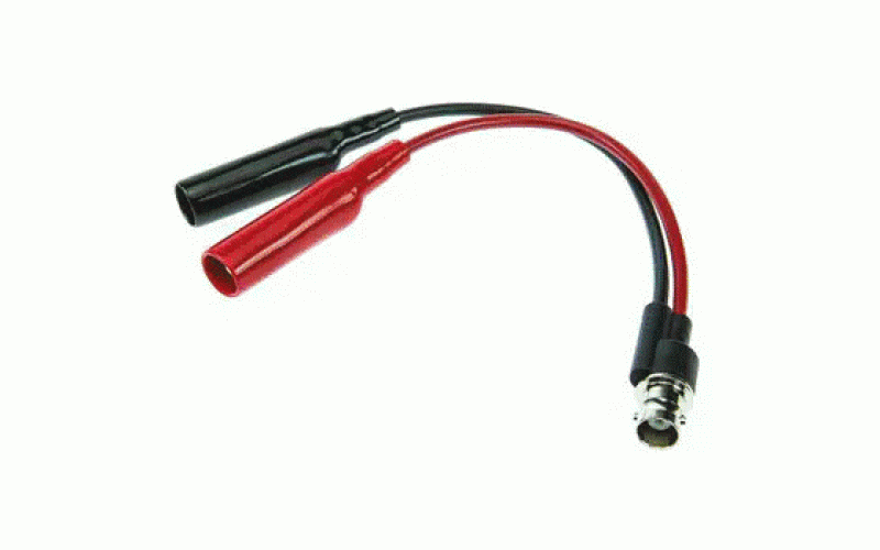 Pomona BNC メス → ワニ口クリップ， テストリード， 黒 ， 赤  品番2630仕様