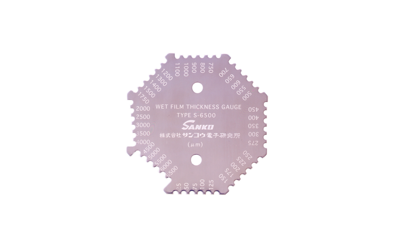 ウェットフィルム膜厚計  くし型 タイプ S-6500