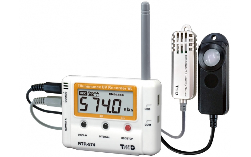 67-4009 T&D illuminance, UV, temperature and humidity recorder RTR-574-S
