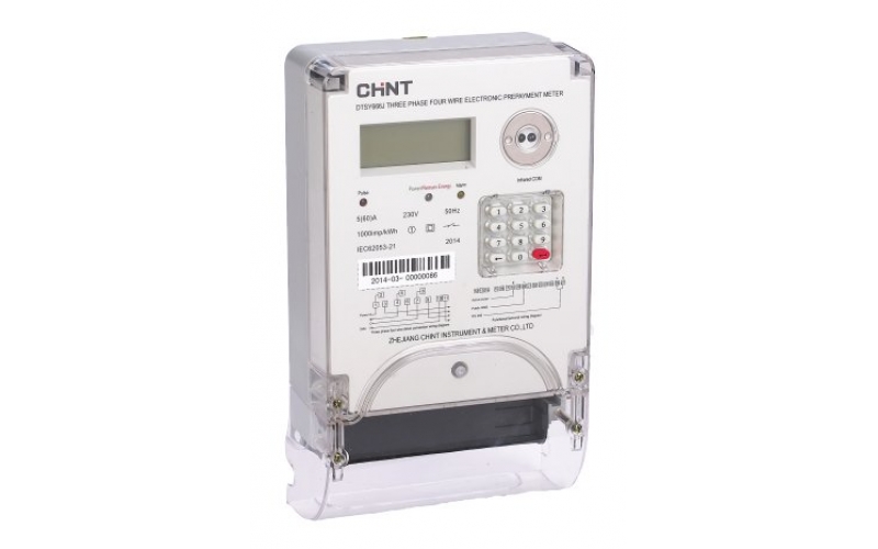CHINT DTSY666J  Three Phase Keypad Meter